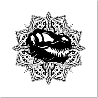 Mandala T Rex Posters and Art